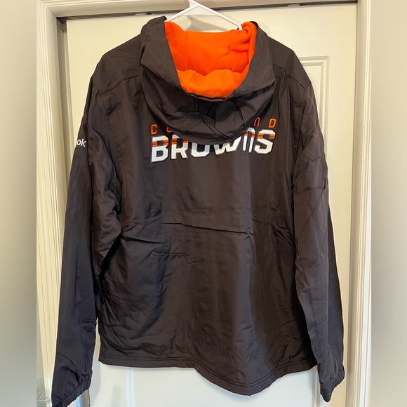 Cleveland Browns Vintage 2010 Coat with Fleece Lined Hood - Size L - NEW w/tags - Picture 6 of 7